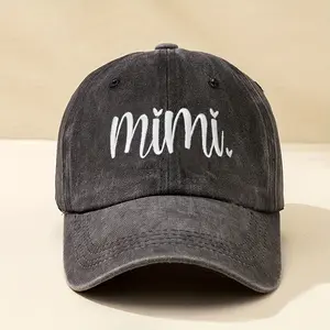 Campaign[Y2K Baseball Cap] Y2K Style Embroidered MIMI 1 Unisex Washed Baseball Cap | For Outdoor Sports And Daily Commuting