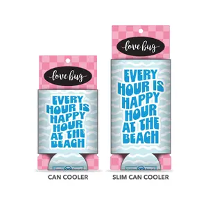 Happy Hour At The Beach Can Cooler