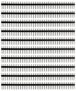 ShillehTek 10pcs 1x40 Male Pin Header 2.54mm for Arduino Pi