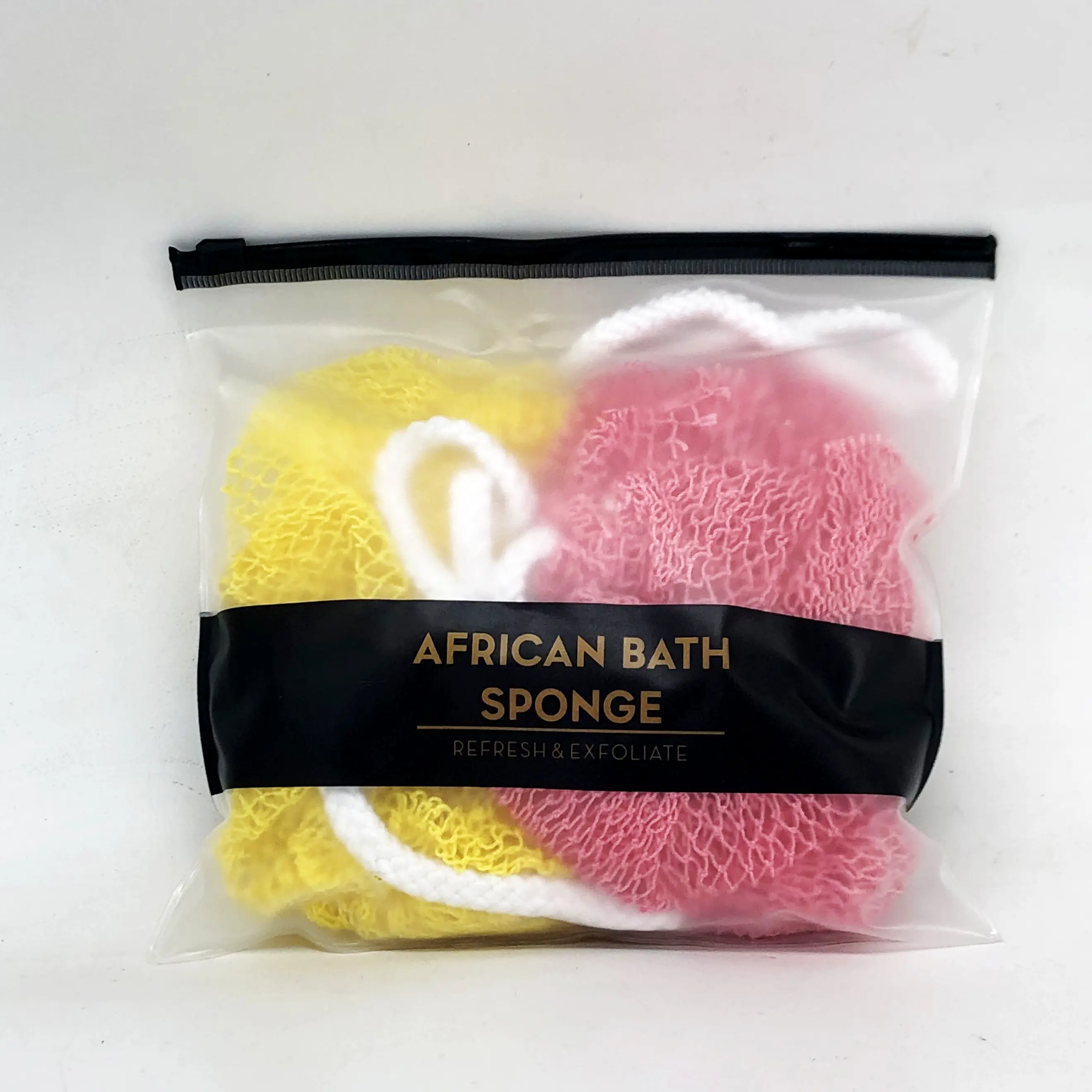 African Exfoliating Net Sponge - Authentic, Ethically Sourced from Nigeria, 45in Lightweight Bathroom Accessory, Body Back Scrubber, Exfoliating Back Washcloth, Pumice Stone for Skin Cleansing
