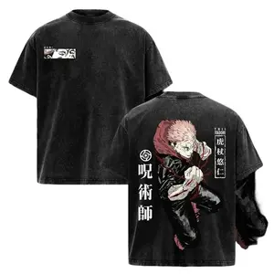 valentine shirts Itadori Yuji Execution Arc Vintage Washed T-Shirt – Jujutsu Kaisen Anime Graphic Tee Oversized Streetwear Apparel, Soft Cotton Casual Unisex Top, Cursed Energy Inspired Sweatshirt, Gift for JJK Fans