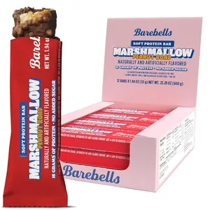 Barebells Soft Protein Bar - Marshmallow Peanut Road - 20g Protein (12 Bars)