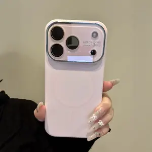 Macaron Color Liquid Silicone Magnetic Case for iPhone 17/16/15/14/13/12/11 Pro Max 17 Pro Minimal Premium Design 16 Plus Full Cover Shockproof Protective girly phone Case