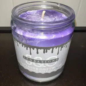 Lavender Driftwood Candle