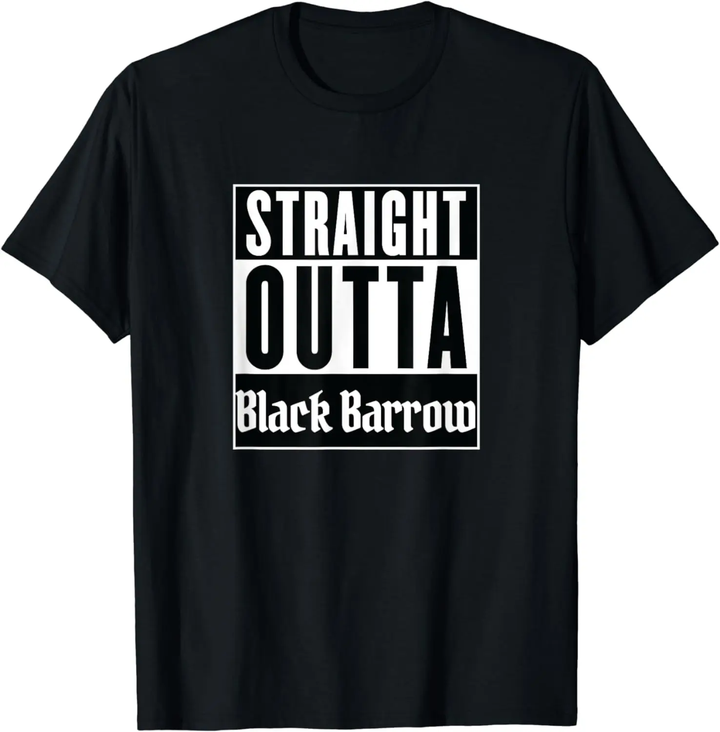 Straight Outta Black Barrow Gloomhaven Cool Board Game Night Summer Casual Shortsleeve Cotton T-Shirt