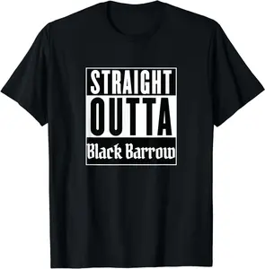 Straight Outta Black Barrow Gloomhaven Cool Board Game Night Summer Casual Shortsleeve Cotton T-Shirt