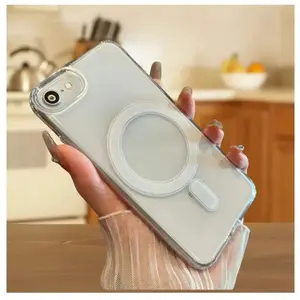 Magnetic Transparent Wireless Charge Case For iPhone 7 8 SE2 SE3 7Plus 8Plus
