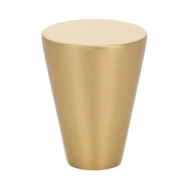 1 in. Cabinet Knob, Satin Brass