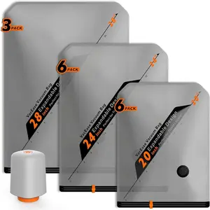 Rechargeable  Pump Travel Storage Bags Set - Portable Space Saver Bags for Travel &  - Vacuum Compression Packing Seal for Clothes, Blankets, Seasonal Storage 15 Combo set