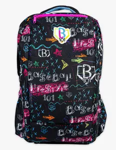 BASEBALL LIFESTYLE 101 Chalkboard Backpack, Black Combo