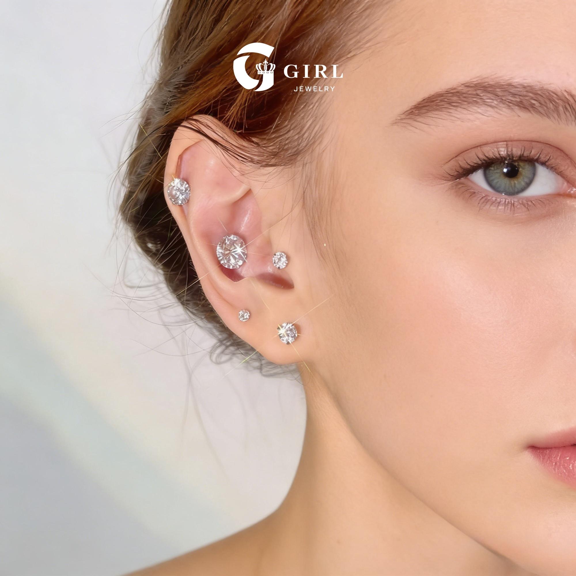 6 Pairs Stud Cubic Zirconia Earrings Set( 3-8mm), Stainless Steel Hypoallergenic Cubic Zirconia Earrings Chic Gorgeous Jewelry As Gift for Girlfriend, Elegant Minimalist Earrings 6 Pairs Stud Cubic Zirconia Earrings Set( 3-8mm), Stainless Steel Hypoallergenic Cubic Zirconia Earrings Chic Gorgeous Jewelry As Gift for Girlfriend, Elegant Minimalist Earrings