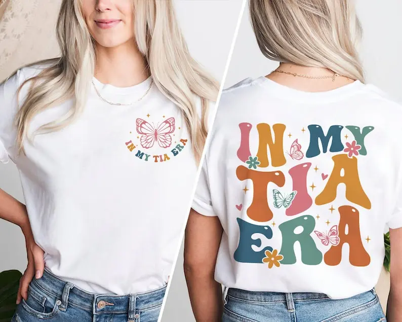 Auntie Sweatshirt, Aunt Shirt, Tia Sweatshirt, New Tia Gift, Tia To Be Shirt, Sister Gift, Baby Announcement, In My Tia Era Sweatshirt