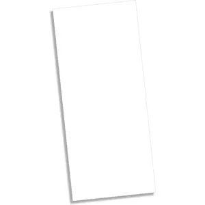 Thick Blank 100lb White Heavyweight 4" x 9" Program/Menu Cards - 100 Pack - Inkjet & Laser Printer Compatible - For Wedding, Business, Formal Events