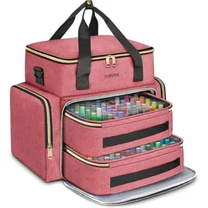 ExtraLargeNailPolishStorageBoxCanHold96to100BottlesofNailPolishTravelBagwith2Compartments
