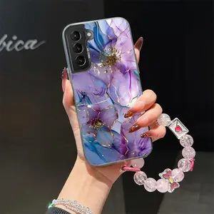 For Samsung Galaxy S22 PLUS flower suit bracelet phone Case For Samsung Galaxy S22 PLUS with TPU Shock proof design perfect for popular