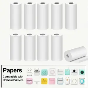 Mini Printer Paper, Portable Refill Print Paper, HD Printing Thermal Print Paper Set for Kids Instant Print Camera