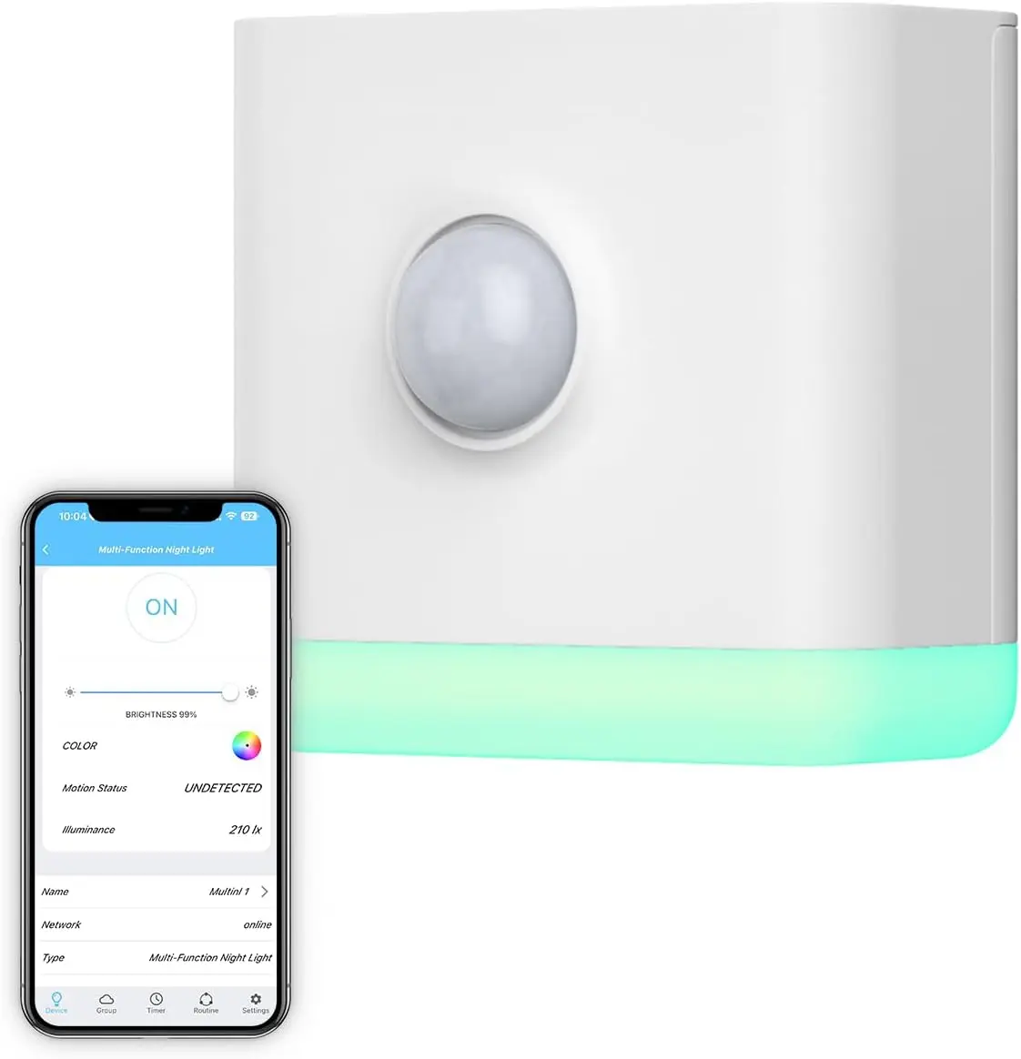 THIRDRLITY 3-in-1 Zigbee Repeater Multi-Function Device - RGB LED Motion Sensor Light, Built-in Sensitive Light Sensor, 1-100% Adjustable Brightness, DC Power Supply, Durable Materials, Zigbee Hub Required, Fits All Any Decor Style, For Child's Room