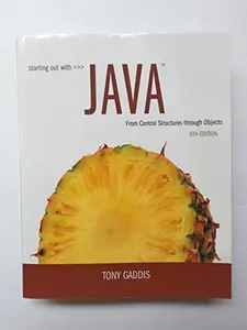 USED Book - Starting Out with Java: From Control Structures through Objects (6th Edition) by Tony Gaddis (Paperback) - english