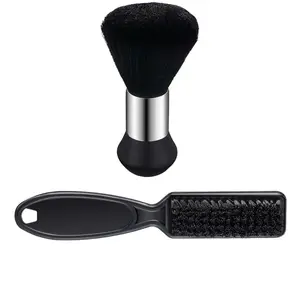 2 Sets Barber Neck Duster Brush, Professional Barber Accessories Cleaning Supplies, Duster Nylon Brush Cleaners Hair Cutting Styling Tool