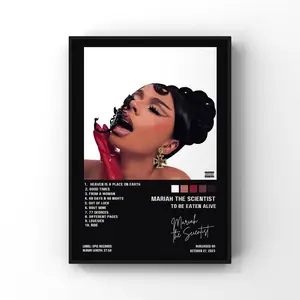 Mariah The Scientist - To Be Eaten Alive Album Poster | Album Cover Poster | Music gift | Music Wall Decor | Artist l Home Decoration Poster