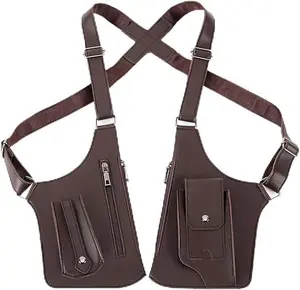 boujee kitchen gadgets Double Shoulder Armpit Bag Classic Tactical Style For Men Fine Fabric Made Multi Pocket Large Capacity Storage Bag Adjustable Strap Design Suitable For Daily Commute Outdoor Sports Camping Hiking And Casual Daily Outing Use