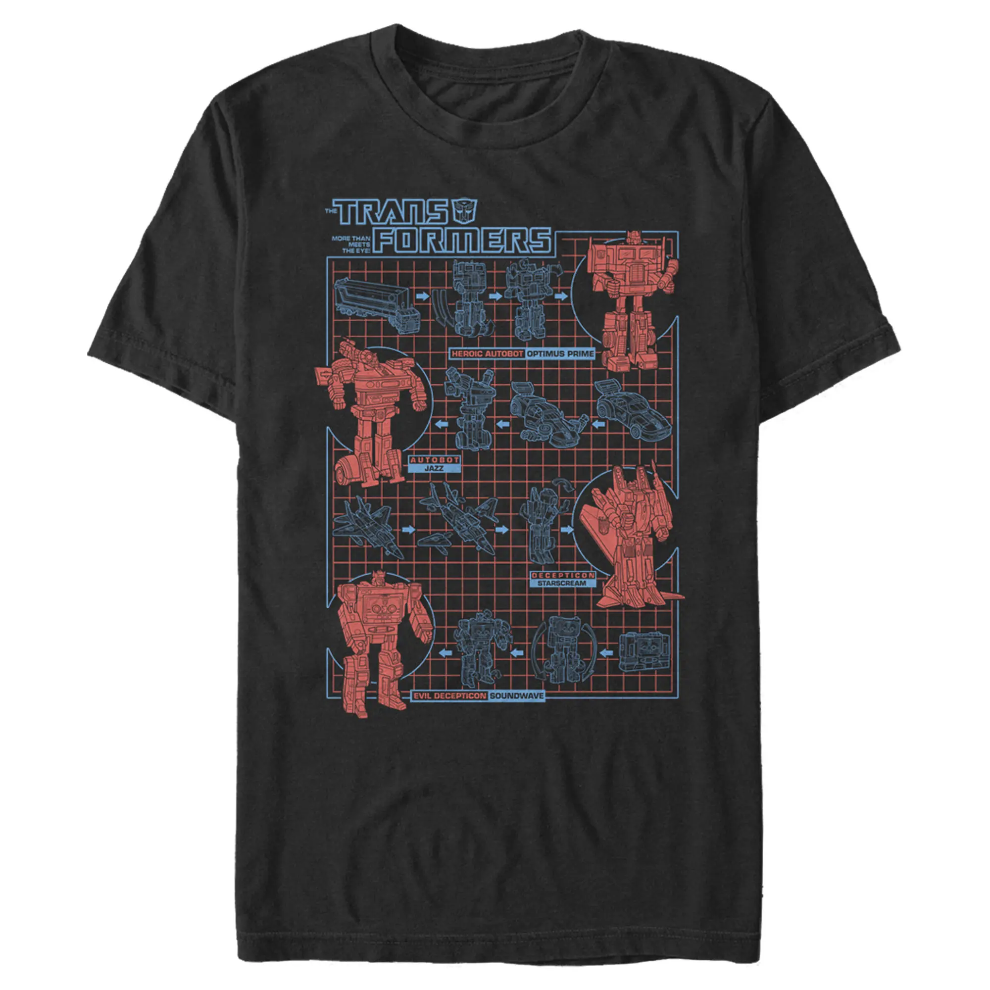 Men's Transformers Robot Transformations T-Shirt