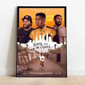 Boyz n the Hood, Boyz n the Hood Poster, Minimalist Movie Poster, Vintage Retro Art Print, Custom Poster , Wall Art Print, Home Decor