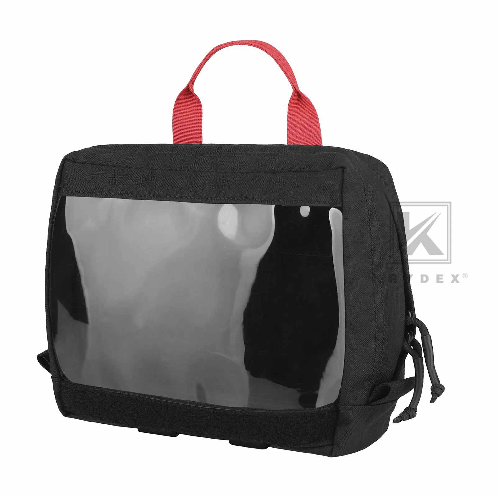 KRYDEX Clear Insert Bag – Tactical Packing Cube Travel Organizer, Hook Panel, YKK Zipper, Fits Loop Panel Backpacks (2 Sizes)