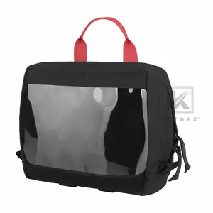 Krydex Clear Top Insert Large for D3 Tactical Backpack Organizer Bag Hook & Loop Medic Pouch Black