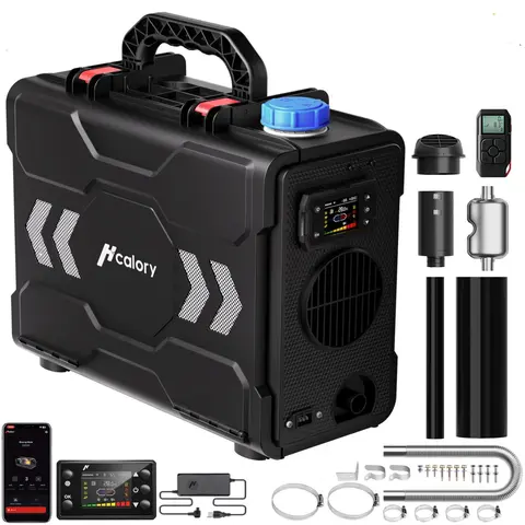 8KW Diesel Heater, 6L Portable Diesel Air Heater All in One 110V/12/24V with App Control, CO Alarm, Wireless Temperature Sensing and Altitude Mode for RV Garage Camper