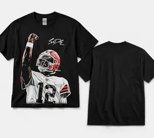 Shedeur Sanders "Watch Me" Graphic T-Shirt, Football Streetwear Tee, Retro Athlete Graphic Shirt, Y2K Sports Tee, Gildan 5000