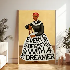 Harriet Tubman Wall Art, Black History Month Print, Mosaic Black Woman Art, Civil Rights Feminist wall art, Gift for Black History Month Juneteeth