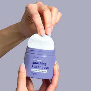 Rest & Reset Toner Pads – For Uneven Skin Tone, Redness, Clogged Pores, Dehydrated Skin with Aloe, Heartleaf, & Purslane – Toner Pads for Face, Face Pads, Pre-Soaked Pads - Hydrate Lightweight