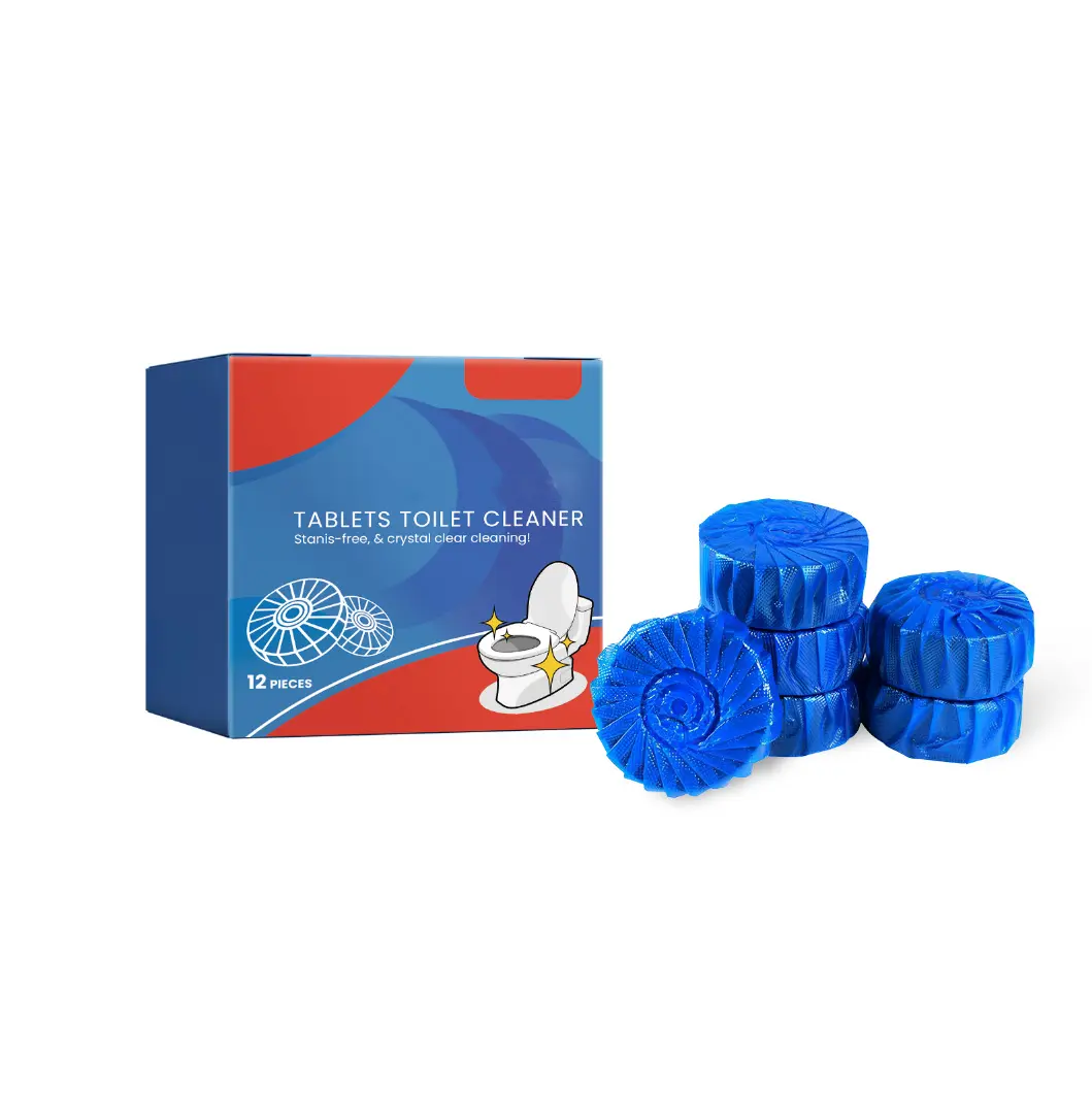Toilet Cleaning Tablets Household Toilet Bowl Cleanser Remove Limescale Stains Eliminate Odors Fresh Scent Multi-Effect Restroom Decontaminant Viral CleanTok Daily Bathroom Toilet Care Supply