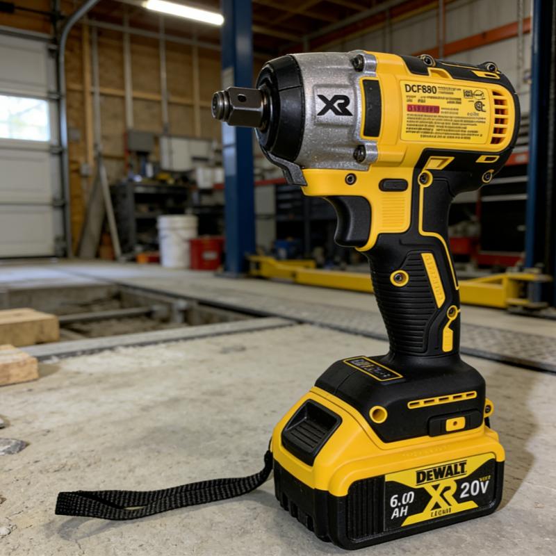 DeWalt DCF880 20V Cordless Rechargeable Impact Wrench 205N.m High Torque 2300RPM Electric Tool for Professionals & DIY Enthusiasts