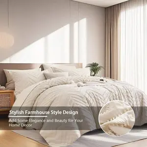 7 Piece Bed In A Bag Bed Comforter Sets Queen, All Seasons Bedding Set With 1 Comforter&2 Pillowcases&Flat Sheet&Fitted Sheets&2 Pillow Shams, Easy Care, Machine Washable, Valentine's Day Gift