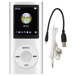 MP3 Player,MP3 Music Player Stylish Multifunctional Lossless Sound Slim 1.8 Inch LCD Screen Portable MP3 Music Player (Sliver or pink)