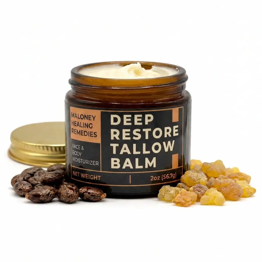 Maloney Healing Remedies tallow moisturizers Hydrating & Rejuvenating | For Oily, Combination, & Acne-Prone Skin
