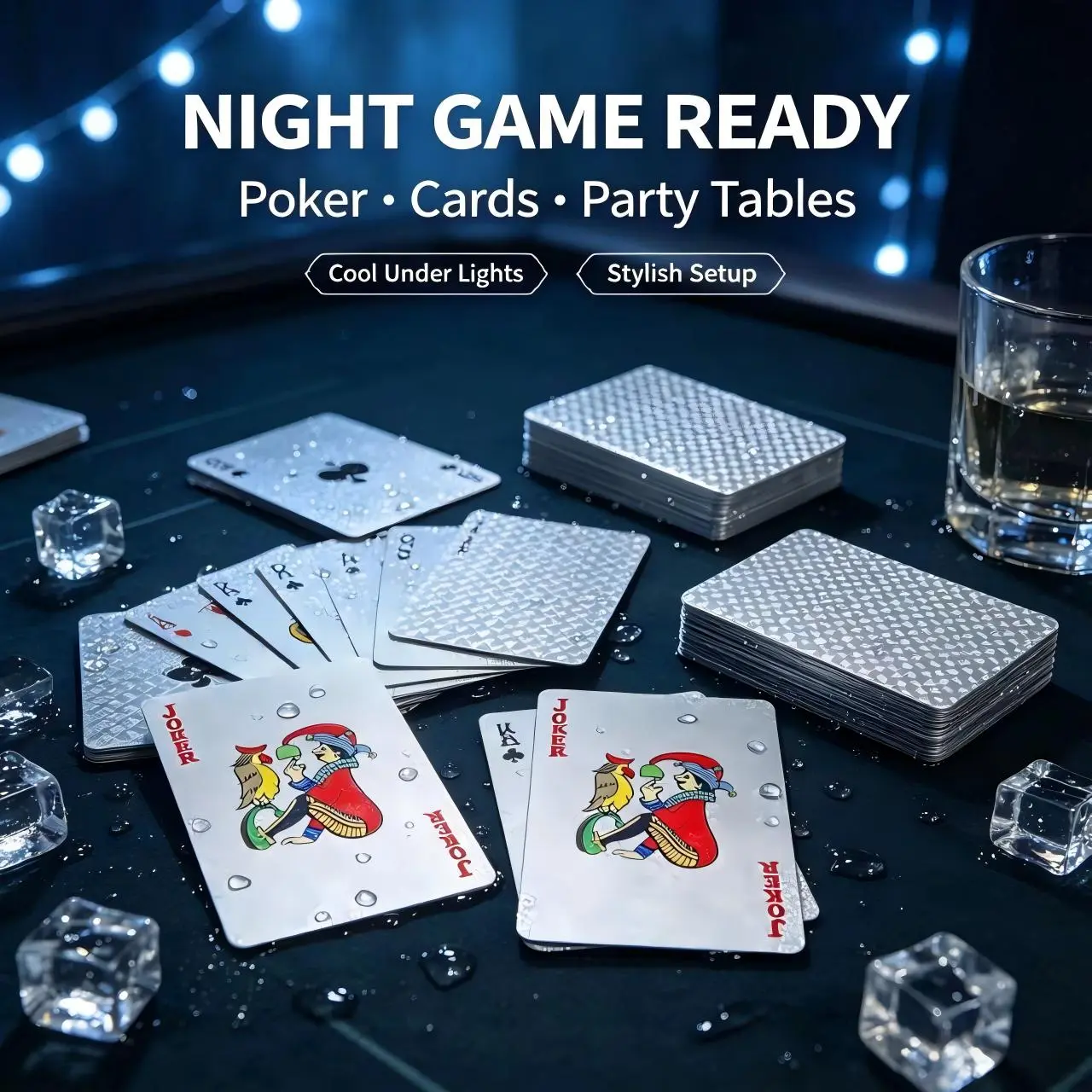 Silver Playing Cards, Toys & Hobbies Educational Flash Cards for Entertainment Learning