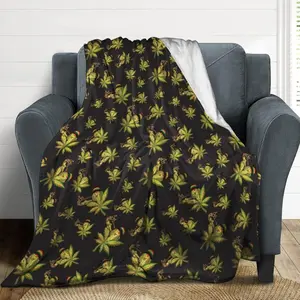 Marijuanas Leaf Weed Blanket Throw Blanket Marijuanas Leaf Weed Gifts for Women Men Soft Sofa Throws for Travel Camping Bed Home Decor Car Birthday Gift 50"*60"（130 * 150cm）