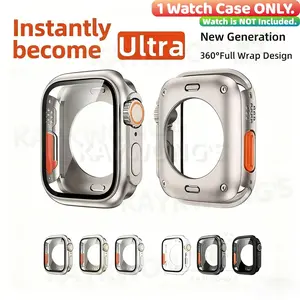 KAYKWONG'S Watch Screen Protector Case for Series 11/10/9/8/7/6/5/4, Durable Titanium Design, Perfect for 40/41/42/44/45/46mm Models, Full Protects