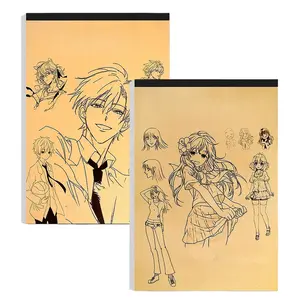 2 PCS Beginner'S Guide to Line Drawing Featuring Anime Characters, with Easy Hand-Drawn Outlines, Art Sketchbooks. It Offers Practice for Tracing Techniques And Color Mixing Materials, Essential for Artists And Fans!