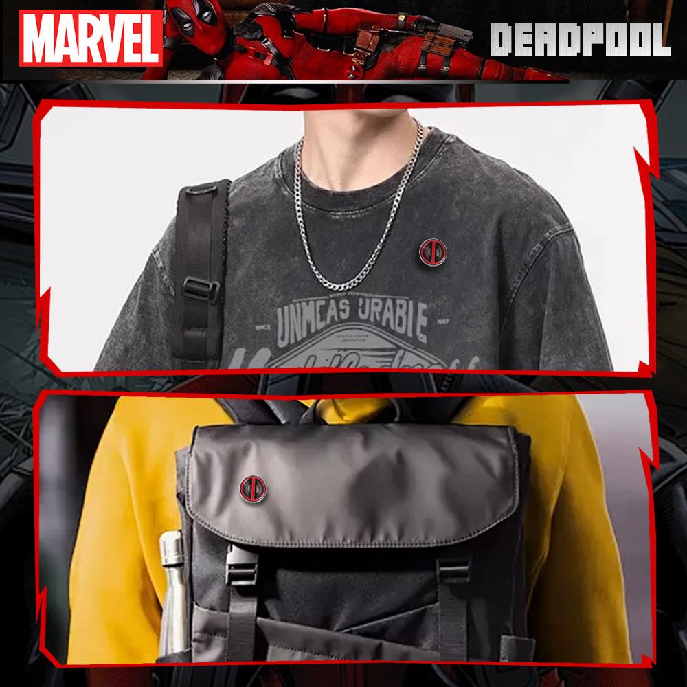 Marvel Deadpool Pin 1PC Official License Collectible Novelty Anime Brooch Backpack Decoration Jacket Lapel Anti-Rust Exquisite Alloy Enamel Gift