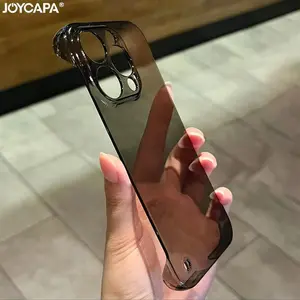 Ultra Thin Transparent Frameless Case For iPhone 16 15 14 13 12 Mini 11 Pro Max X XR XS Plus Hard Plastic Slim Shockproof Cover