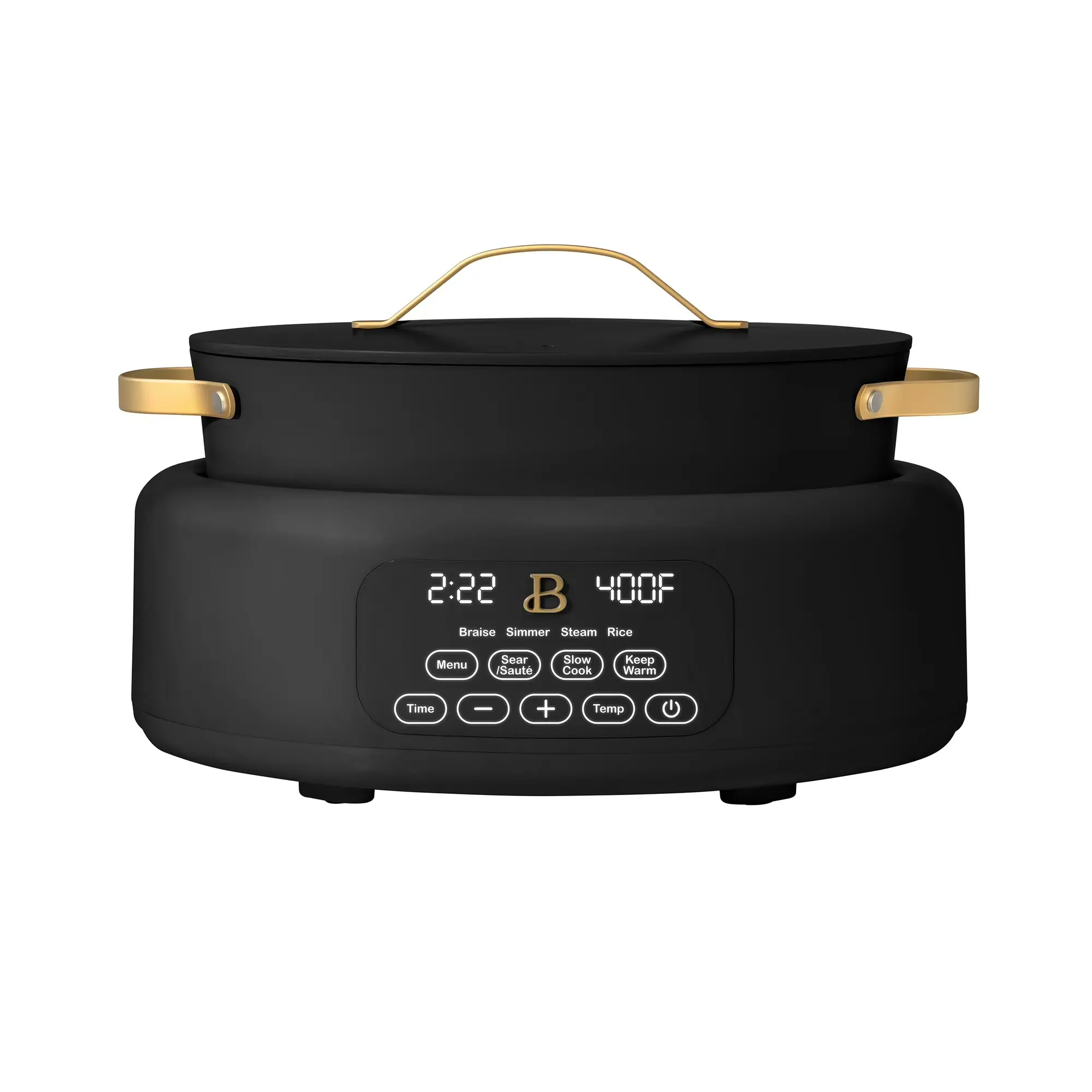Beautiful 10 in 1, 6 Qt Electric Multi-Cooker, Black Sesame by Drew Barrymore Beautiful 10 in 1, 6 Qt Electric Multi-Cooker, Black Sesame by Drew Barrymore