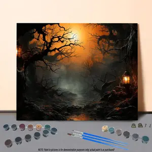 Themed Painting By Numbers Kit, 1 Set Diy Paint By Numbers Kit, Wall Art Decoration for Home Living Room Bedroom