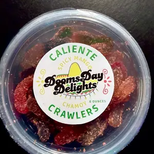 Spicy Mango Chamoy Caliente Crawlers 7 oz Gummy Worms