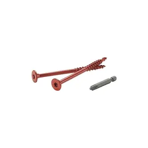 Fastenmaster 5915160 Flatlok No. 14 x 3.5 in. No.40 Torx ttap Flat Head Epoxy Carbon Steel Wood Screws - 250 Piece