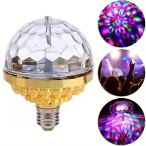 Colorful Rotating Magic Ball Light with Lamp Holder for Disco Party