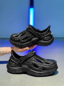 Unisex Trendy Rhombus Texture Clogs: Platform Height-Increasing Leg-Lengthening, Daily Commute/Street Sandals